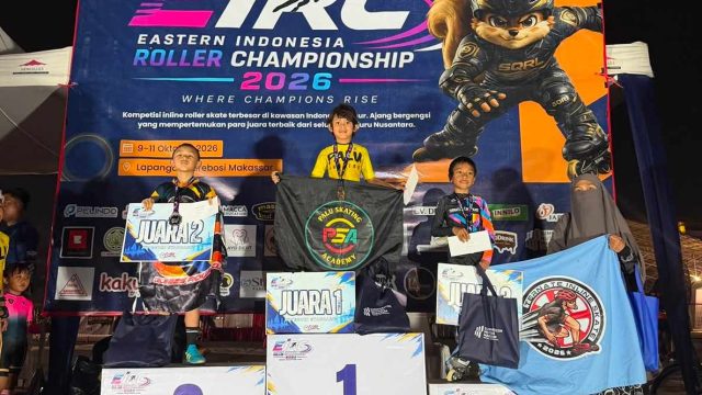 atlet sepatu roda Palu